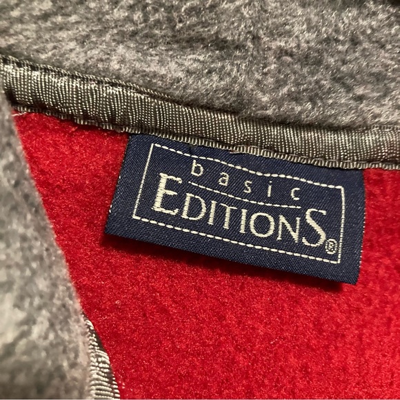 NWOT Vintage Basic Editions Heavyweight Hooded Fleece Jacket Coat Men's L - Picture 9 of 11